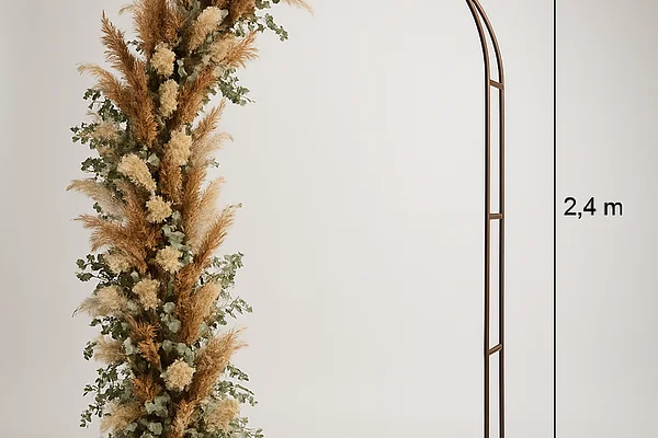 Arche florale décorative rustique
