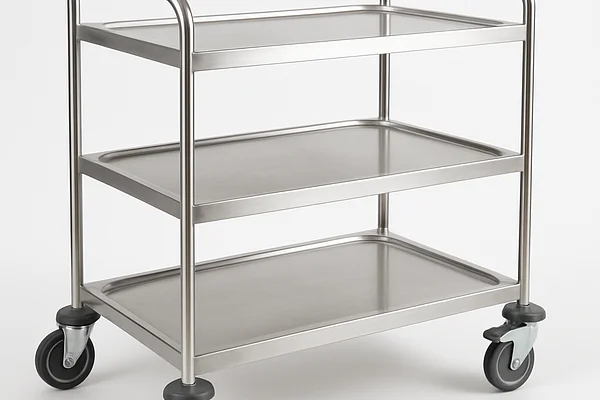Chariot buffet inox 3 niveaux