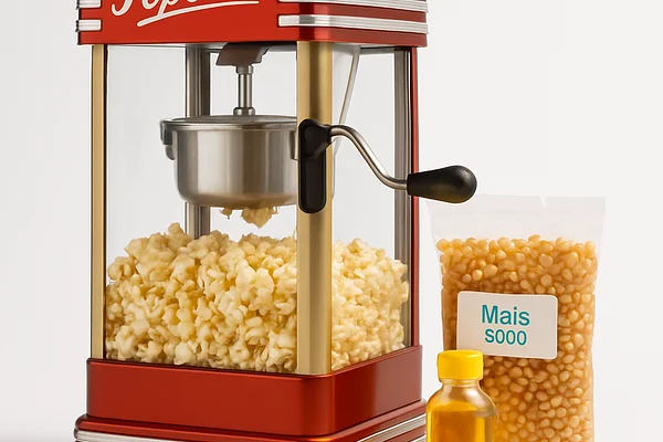 Machine à pop-corn rétro