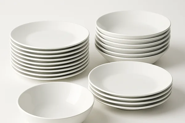 Service porcelaine 24p minimaliste
