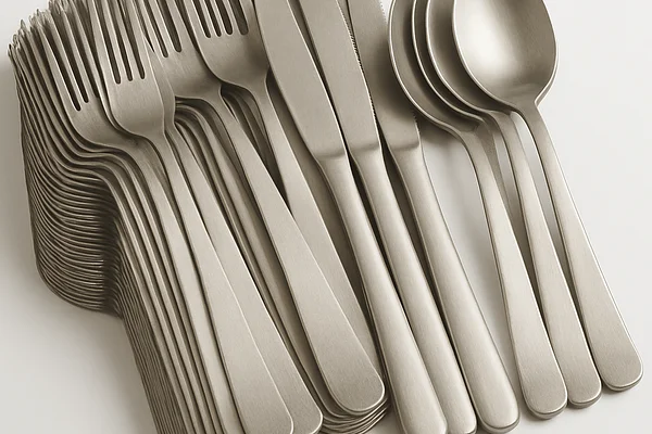 Lot 30 couverts inox brossé classique