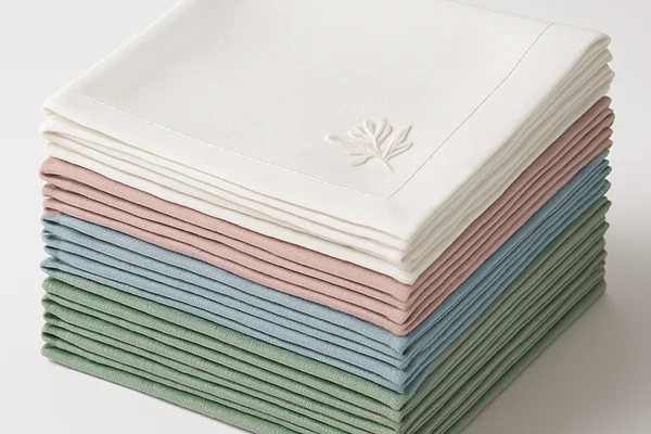 Lot 30 serviettes brodées classique