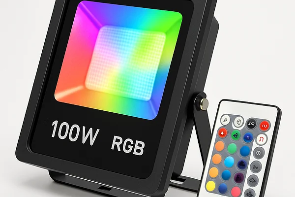 Projecteur LED RGB compact