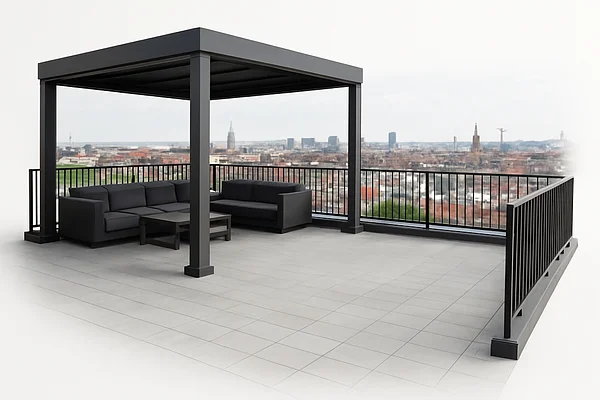 Toit-terrasse vue panoramique extérieur