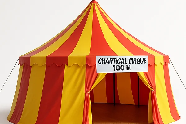 Chapiteau cirque 100m² intérieur