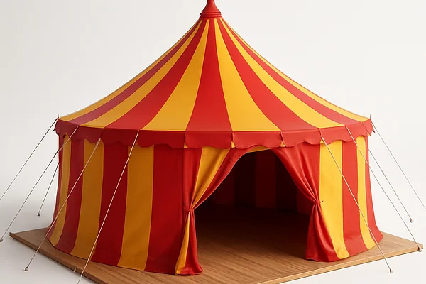 Chapiteau cirque 100m² extérieur