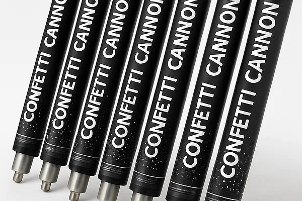 Lot 6 canons à confettis classique