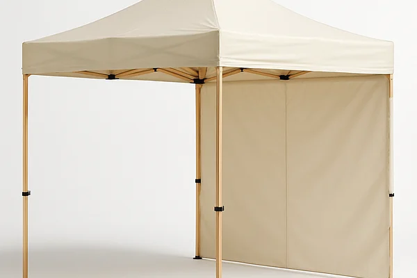 Tonnelle pliante 3x3m bois clair